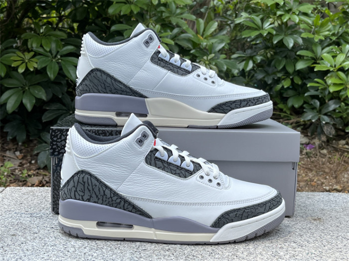 Authentic Air Jordan 3 “Cement Grey”