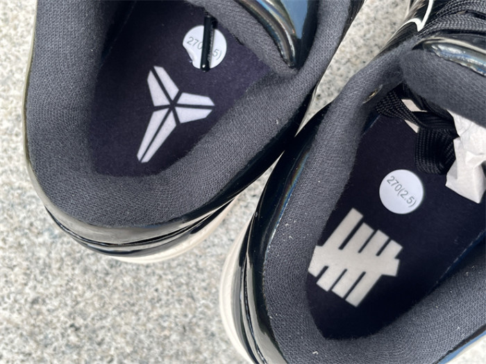 Authentic Undefeated x Kobe IV Protro Black Mamba