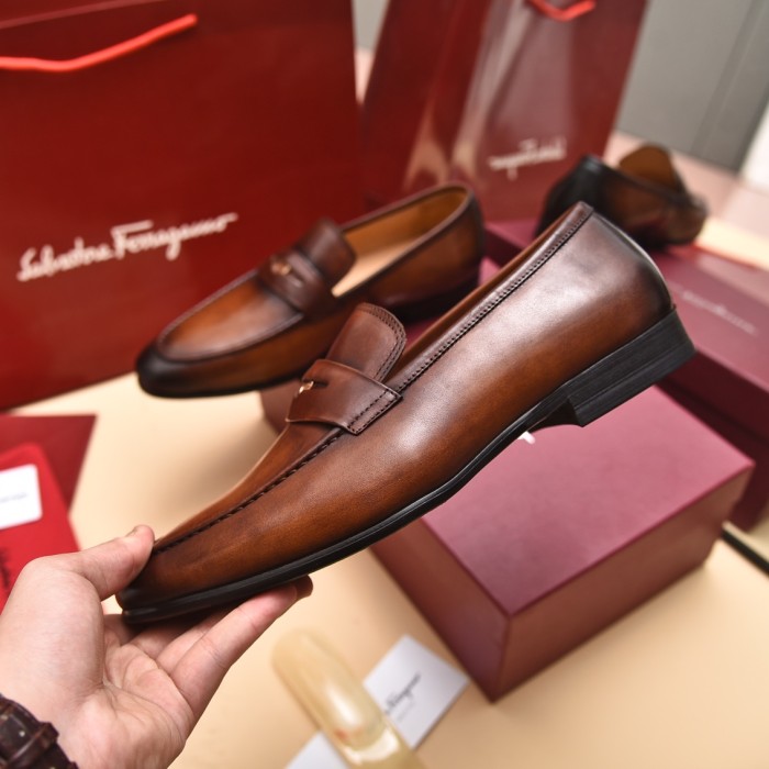 Ferragamo Men shoes 1：1 quality-356