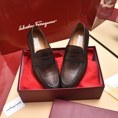 Ferragamo Men shoes 1：1 quality-357