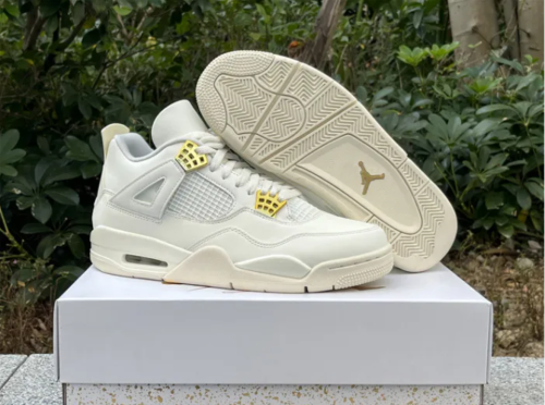 Authentic Air Jordan 4 “Metallic Gold”
