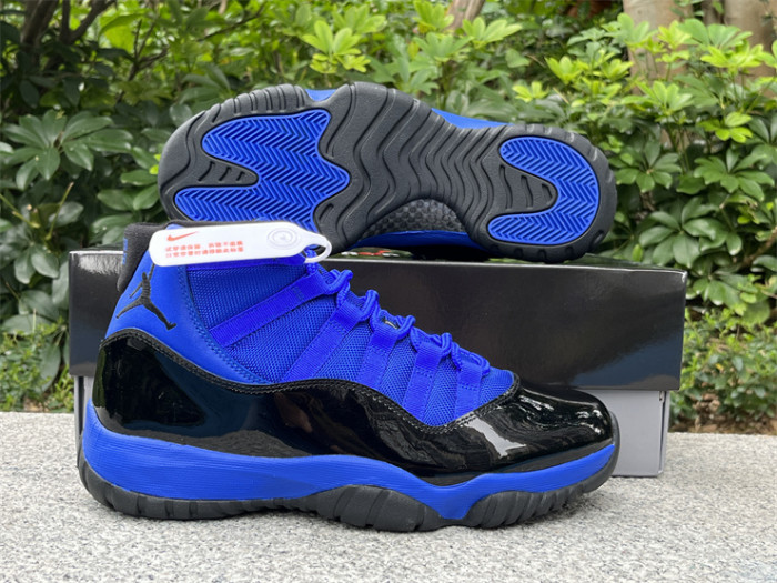 Authentic Air Jordan 11 Royal Blue Black