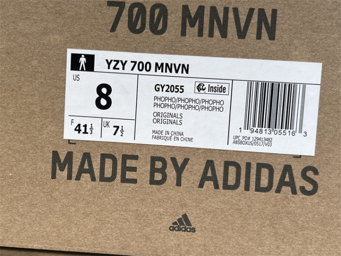 Authentic Yeezy Boost 700 MNVN Laceless Phosphor