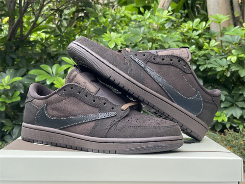 Authentic Travis Scott x Air Jordan 1 Low OG “Velvet Brown”