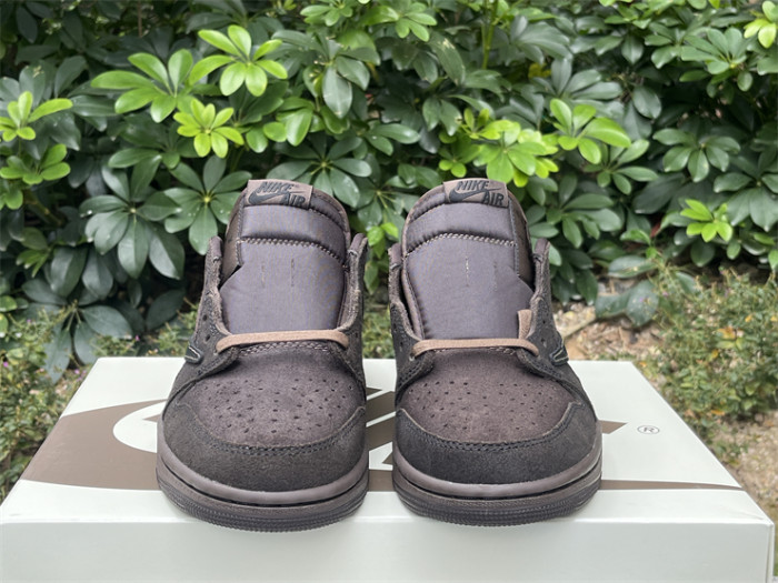 Authentic Travis Scott x Air Jordan 1 Low OG “Velvet Brown”