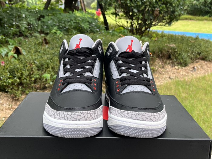 Authentic Air Jordan 3 “Black Cement” 2024