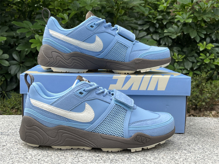 Authentic Travis Scott x Nike Zoom Field Jaxx Leche Blue