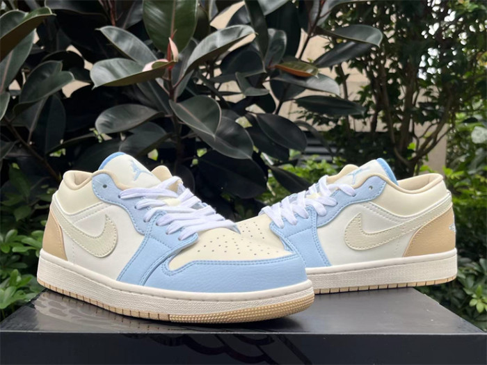 Authentic Air Jordan 1 Low “Coconut Mili
