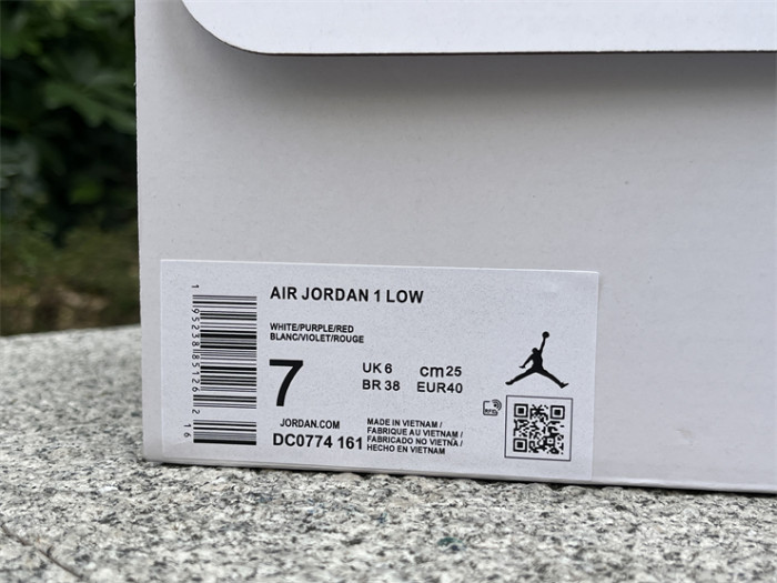 Authentic Jordan 1 Low Bordeaux Women