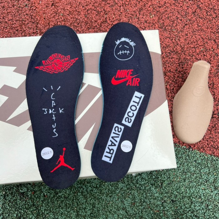 Authentic Travis Scott x Air Jordan 1 Low OG Black Red