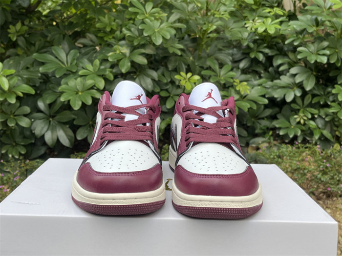 Authentic Jordan 1 Low Bordeaux Women