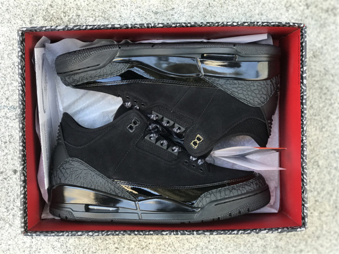 Authentic Air Jordan 3 Black cat