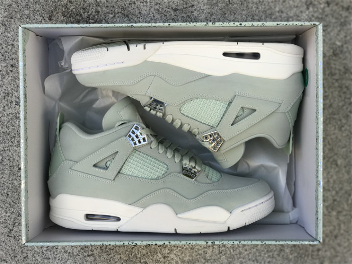 Authentic Air Jordan 4 Seafoam Sail