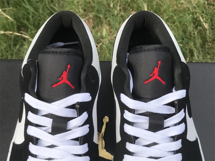 Authentic Air Jordan 1 Low SE White Fire Red Black Matte Silver