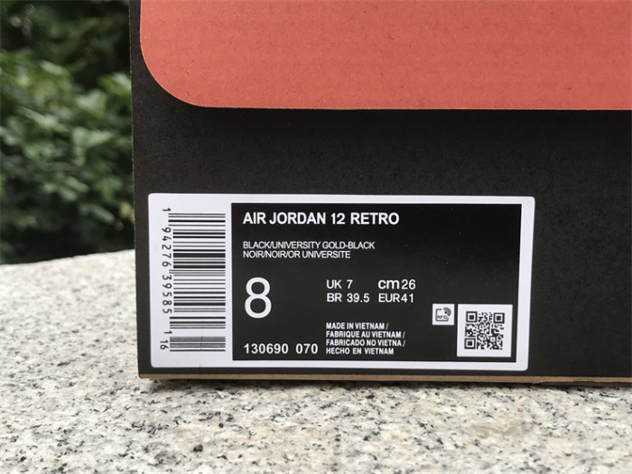 Authentic Air Jordan 12 “University Gold”