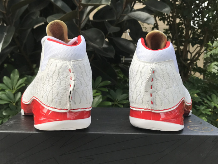 Authentic Air Jordan 23 White Varsity Red