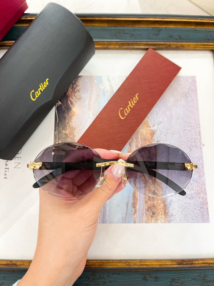 Cartier Sunglasses AAAA-7701