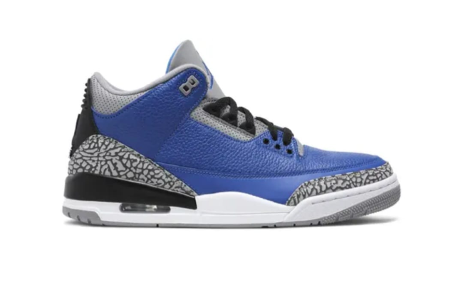 Authentic Jordan 3 Retro Varsity Royal Cement