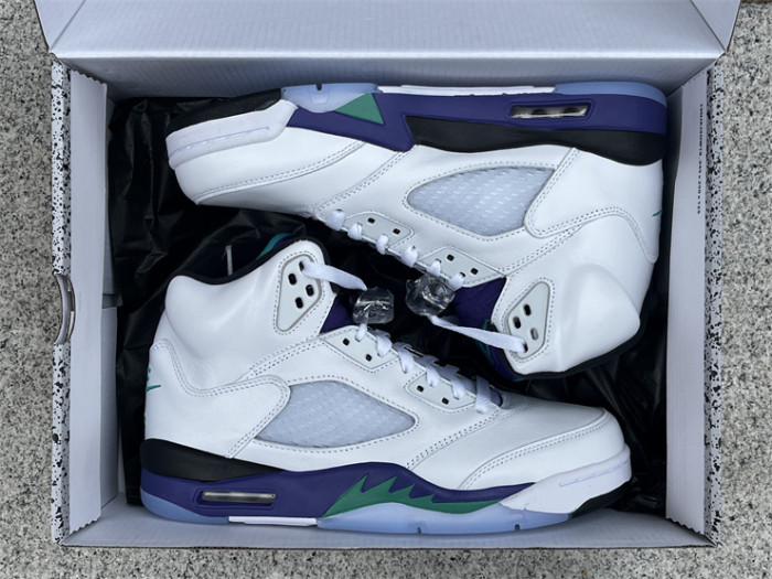 Authentic Air Jordan 5 “Grape” 2025