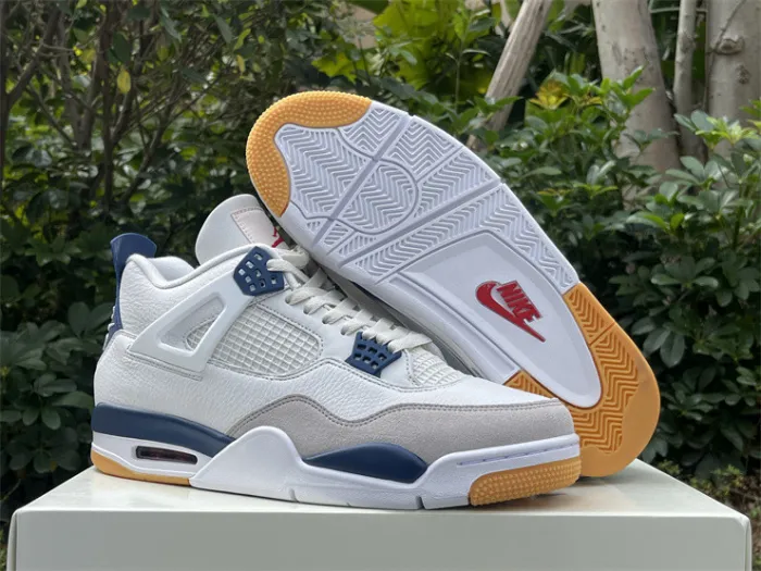 Authentic Nike SB x Air Jordan 4 “Navy”  GS