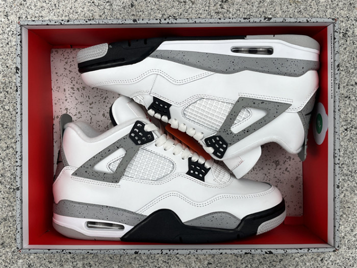 Authentic Air Jordan 4 OG “White Cement” 2025