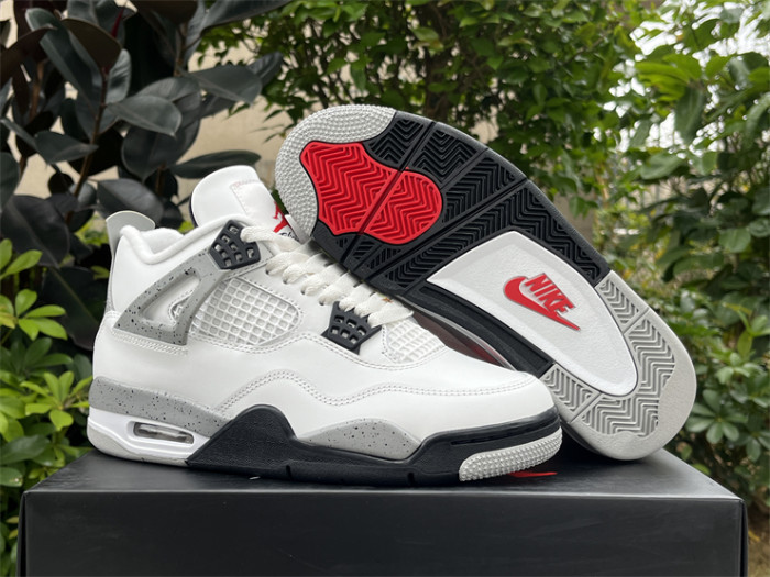 Authentic Air Jordan 4 OG “White Cement” 2025