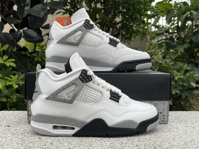 Authentic Air Jordan 4 OG “White Cement” 2025