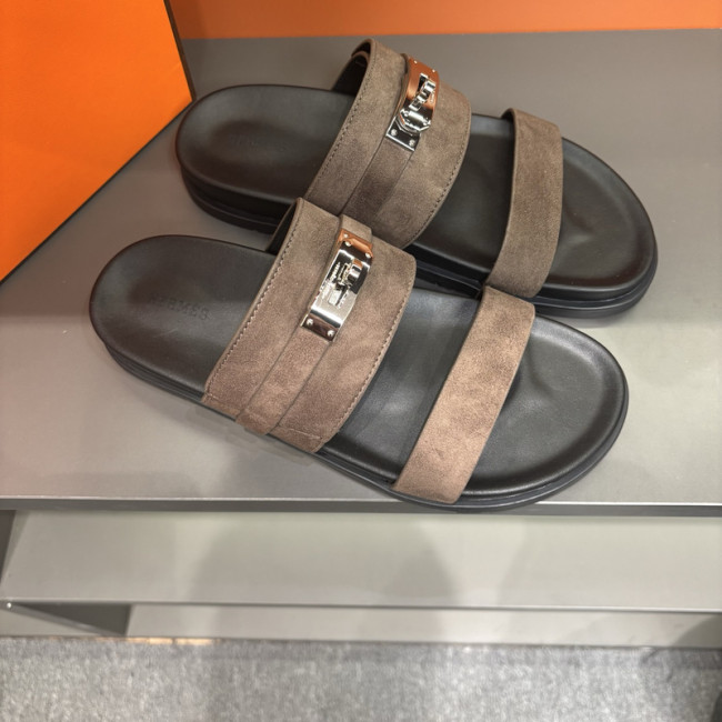Hermes men slippers AAA-286