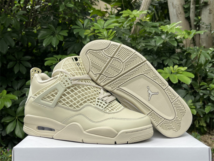 Authentic Air Jordan 4 “Rattan”  Women