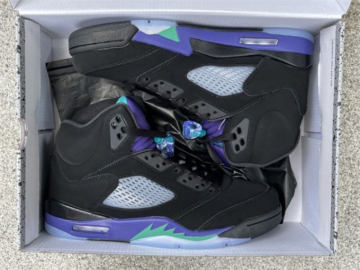 Authentic Air Jordan 5 Retro Black Grape