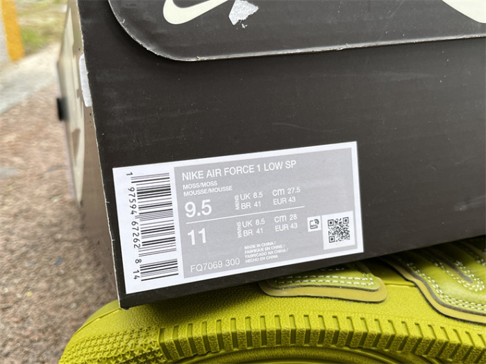 Authentic CPFM x Nike Air Force 1 Low  Moss