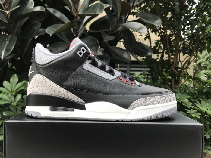 Authentic Air Jordan 3 “Black Cement” 2024 GS