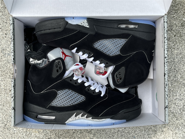 Authentic Air Jordan 5 “Black Metallic Reimagined”   GS