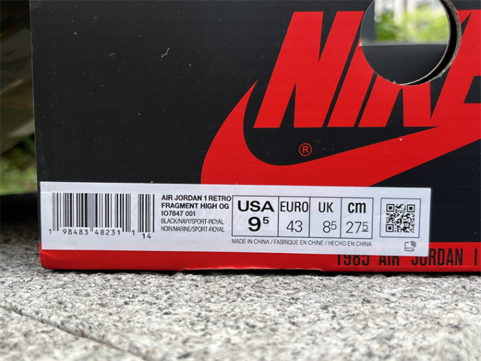 Authentic Union LA x fragment design x Air Jordan 1 High OG