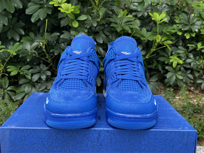 Authentic Air Jordan 4 Nigel Brick by Brick Blue