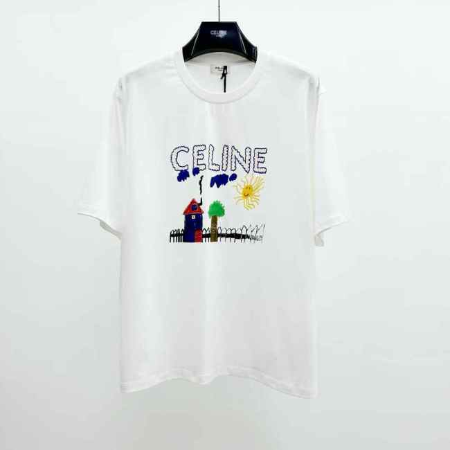 Celine shirt high end quality-114