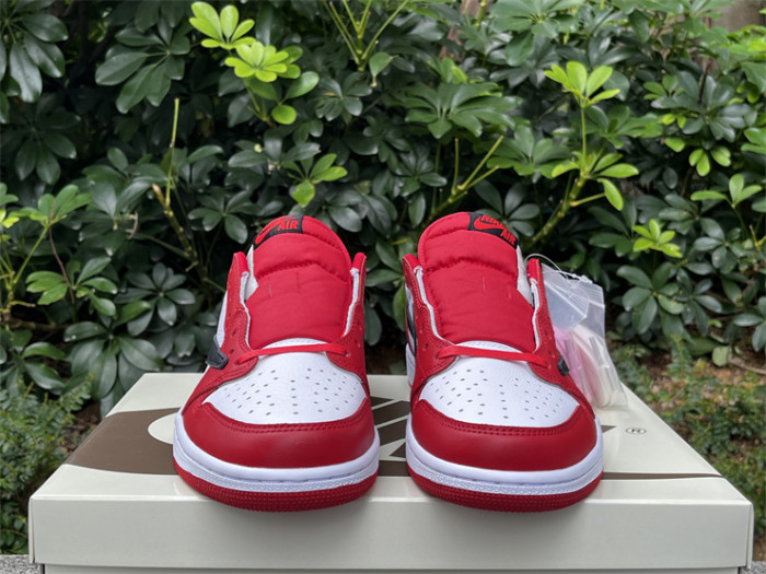 Authentic Travis Scott x Air Jordan 1 Low OG White Red