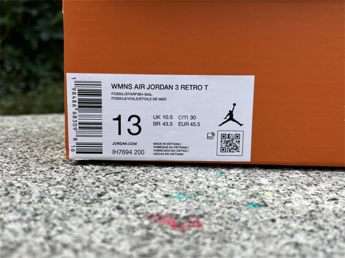 Authentic Jordan 3 Retro TEX Starfish