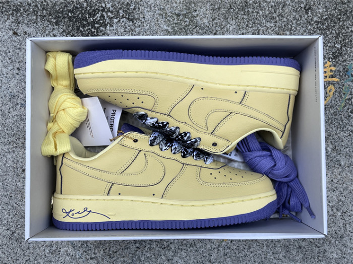Authentic Kobe x Nike Air Force 1 Protro “Soft Yellow”