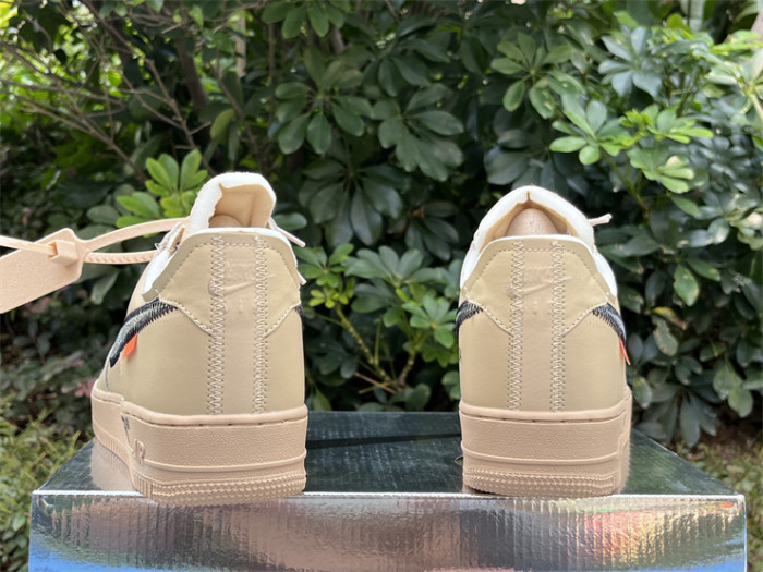 Authentic Off White  Air Force 1 Sesame