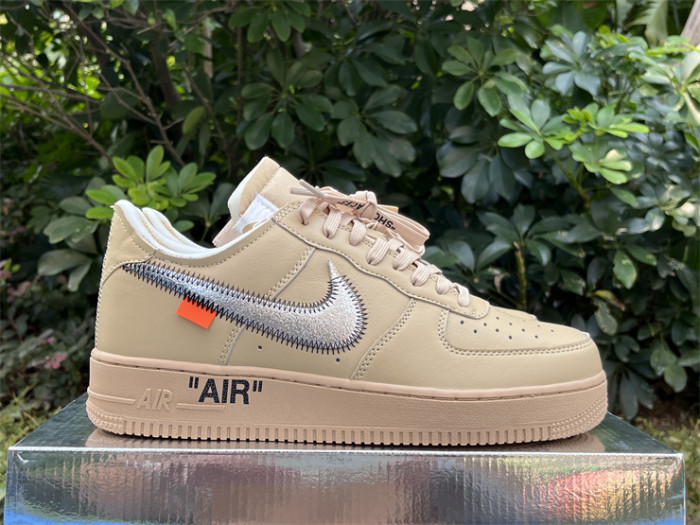 Authentic Off White  Air Force 1 Sesame