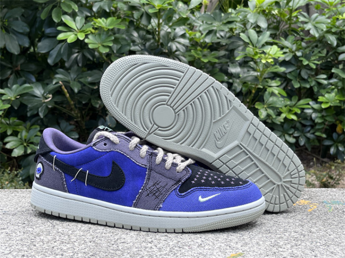 Authentic Zion Williamson x Air Jordan 1 Low OG “Voodoo”Blue