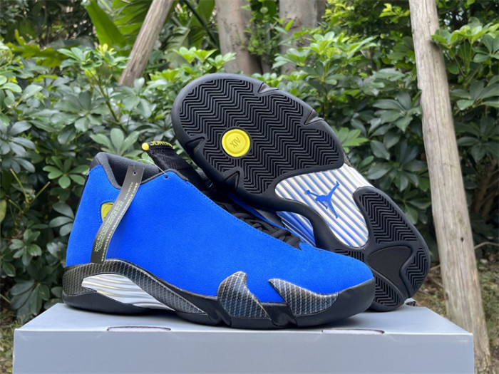 Authentic Air Jordan 14 “Ferrari”  Blue