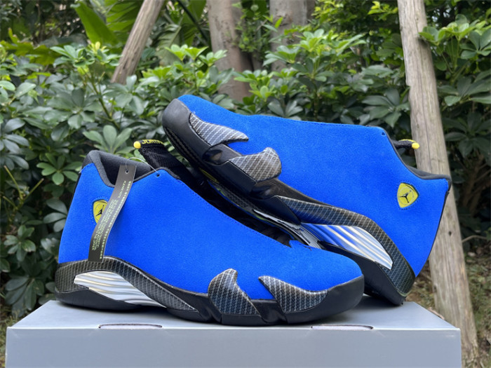 Authentic Air Jordan 14 “Ferrari”  Blue