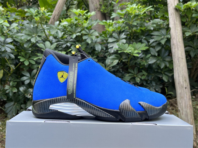 Authentic Air Jordan 14 “Ferrari”  Blue
