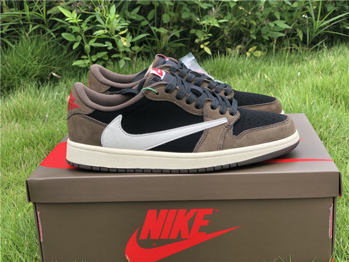 Authentic Travis Scott x Air Jordan 1 Low “Dark Mocha”