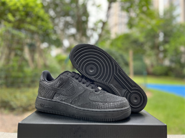 Authentic Nike Air Force 1 Low Kobe Forever Triple Black Women