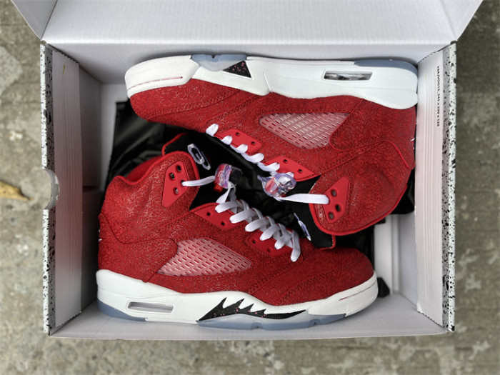 Authentic Air Jordan 5 Retro Red