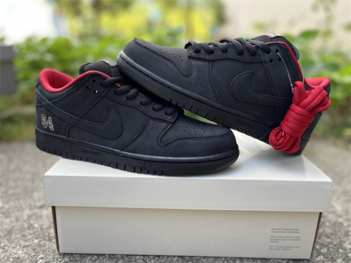 Authentic Nike SB Dunk Low Supreme 94 Black