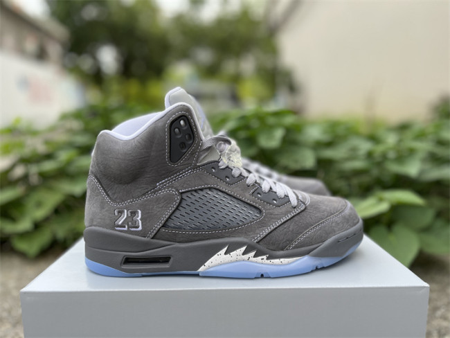 Authentic Air Jordan 5 Wolf Grey